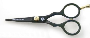 Professional Mustache Scissors and Beard Trimming Scissors Extremely Sharp 5 inch - Black