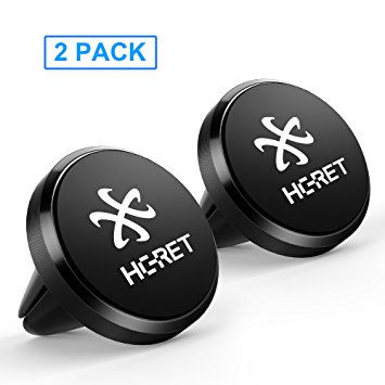 Car Phone Mount, HC-RET [2 Pack] Air Vent Magnetic Universal Car Mount Holder for Cell Phones and Mini Tablets with Fast Swift-snap Technology