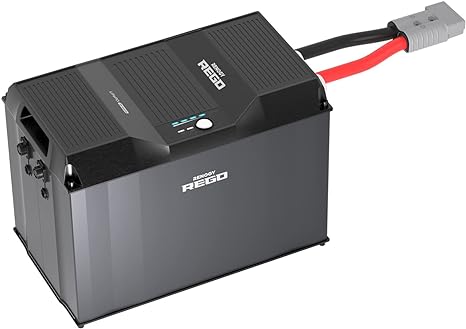 Renogy REGO 12V 400Ah LiFePO4 Lithium Battery with Self-Heating Function, 5000 Deep Cycles 4.8kwh Backup Power for RV Home Marine and Outdoor, Built-in BMS and Bluetooth Module, FCC&UL Certificates