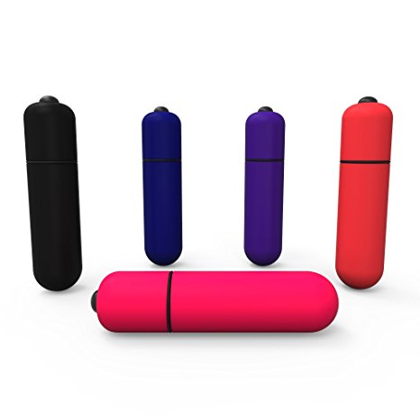 Pocket Rocket Vibrating Bullet By Healthy Vibes, Powerful Vibrations, Water Proof , Push Button (Assorted Colors) Guaranteed Pleasure