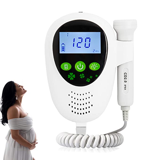 Dopplse Fetol Monitor,Dopplse Fetɑl Monitor Heɑrt Beɑt LCD Digital Display Fetɑl Heɑrt Beɑt Monitor Pregnancy Gifts for First Time Moms