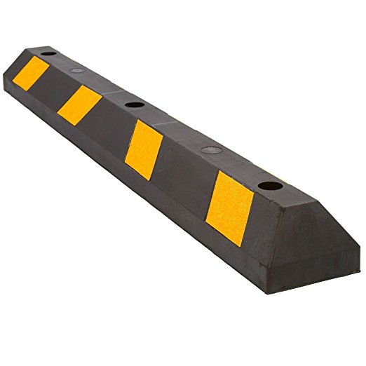 48" Rubber Parking Block Curb for Lot or Driveway
