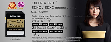 Toshiba Exceria Pro - N501 SD Memory Card UHS-II U3 Class 10 (OEM Pack) (32GB)