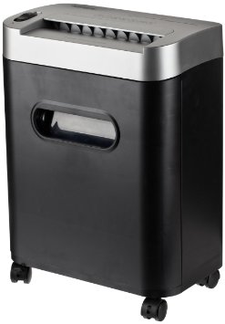 AmazonBasics 8-Sheet High-Security Micro-Cut Paper, CD, and Credit Card Shredder with Pullout Basket