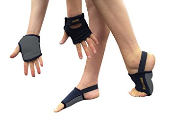 Yoga Paws Skin Thin - Non-Slip Grip Toeless Socks & Fingerless Gloves - Engineered Fit - Best Yoga Mats For Hands & Feet - Unmatched Performance - Yoga, Pilates, Fitness - Unisex Design 4 Men & Women