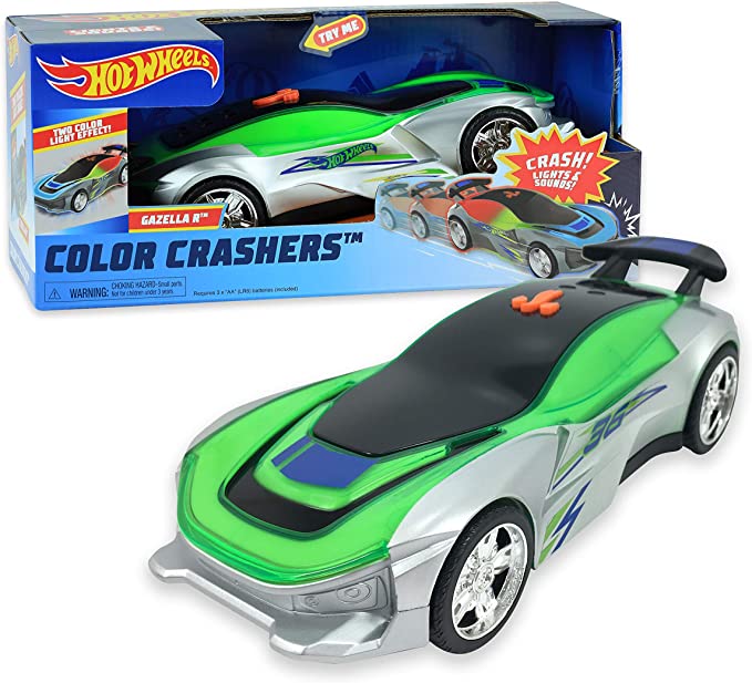 Hot Wheels Color Crashers Asst., Gazella R, Multi-Color