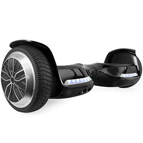 OTTO Hoverboard UL Certified T67SE 6.5''Smart Electric Self Balancing Scooter with LED Lights Flash Lights Wheels and Bluetooth Speaker Dual 250W Motors 220LB Max Loaded