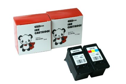 YoYoInk Remanufactured Ink Cartridges Replacement for Canon PG 240XXL 240 XXL and CL 241XL 241 XL 2 Pack 1 Black 1 Color - With Ink Level Display Indicator