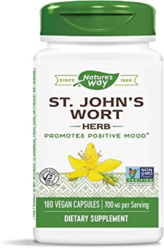 Nature's Way Premium Herbal St. John’s Wort Herb, 700 mg per serving, 180 Capsules