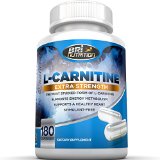 Top Rated L-Carnitine - 180 Count 500mg Capsules - 1000mg Servings By BRI Nutrition