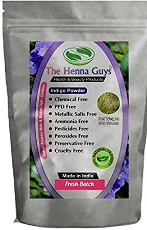 300 Grams Indigo Powder For Hair Dye / Color - Chemicals Free Hair Color - The Henna Guys