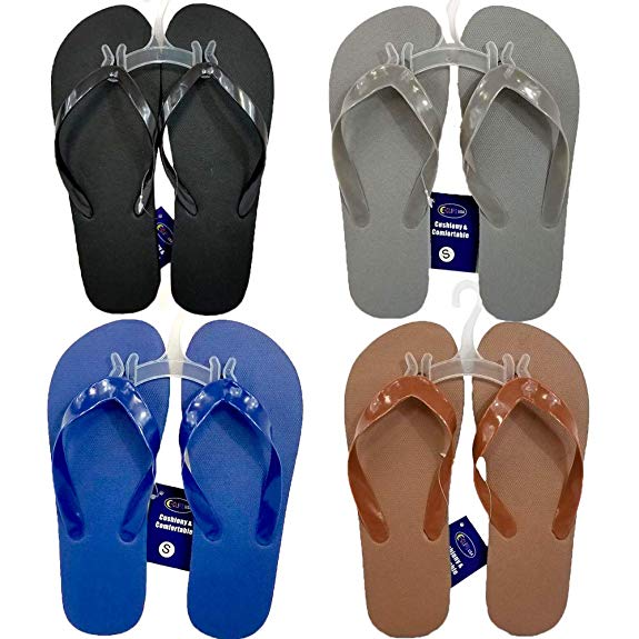 Every Day Flip Flops for Men, Assorted Colors & Case Pack of 48