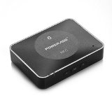 Poweradd8482 NFC-Enabled Wireless Bluetooth Audio Receiver Adapter with Hi-Fi Sound Quality for Home Stereo Sound System and Most Speakers - Black