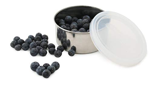 U Konserve - Stainless Steel Food Container, Pack in Lunches, Picnics and Travel, Perfect for Fruit Salad, Cut Veggies, Pasta Salad and More, Dishwasher Safe (Medium, Clear)