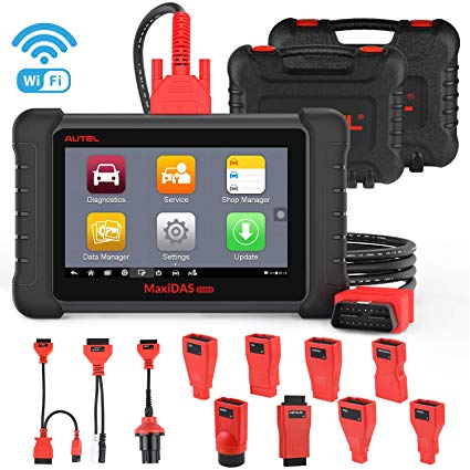 Autel MaxiDAS DS808K Automotive Diagnostic Scanner Car Scan Tool with OE-Level All Systems Diagnosis, Key Fob Programming, Active Tests, ABS Bleed, Oil Reset EPB SAS BMS TPMS Relearn DPF Regeneration