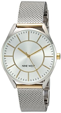 Nine West Women's NW/1922 Mesh Bracelet Watch