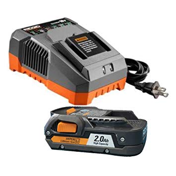 Ridgid R840086 18-Volt 2.0 Ah Lithium-Ion Battery and R86092 18-Volt Charger