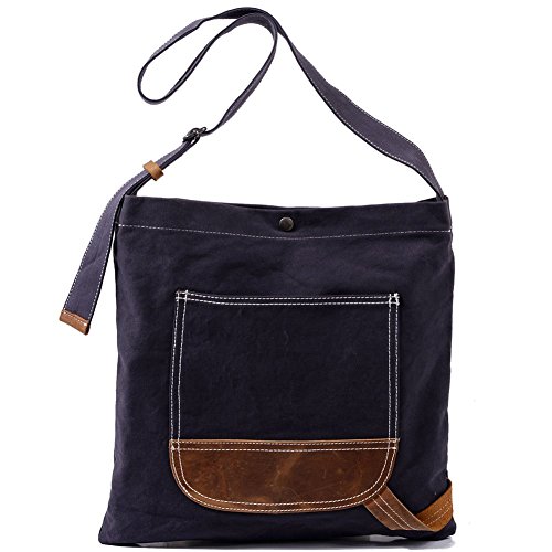 Kemy's Canvas Crossbody Bags for Women Simple Over Shoulder Satchel Bag