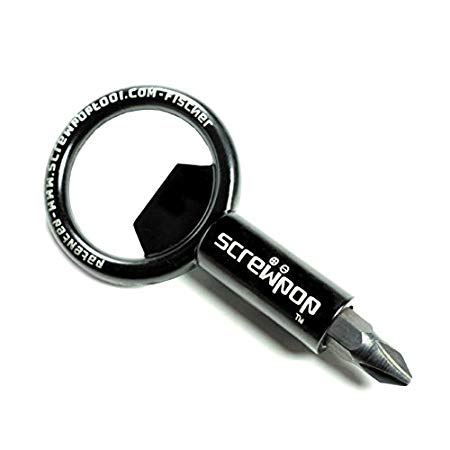 Screwpop Screwdriver Keychain Multi Tool Bottle Opener Magnetic