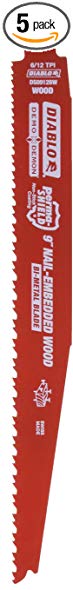 Freud DS0912BW5 9-Inch x 6-12T Demo Demon Diablo Reciprocating Blade, 5-Pack