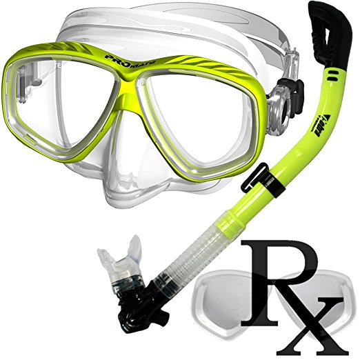 Prescription Purge Mask Dry Snorkel Snorkeling Scuba Diving Combo Set /SCS0005