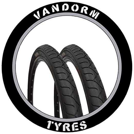 Vandorm MTB Slick Tyres 26" x 1.95" City Slick Mountain Bike Slick Pair of Tires