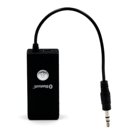 Charm sonic Portable Transmitter Connected to 3.5mm Audio Devices, Paired with Bluetooth Receiver. TV Ears, Bluetooth Dongle, A2DP Stereo Music Transmission（Black）