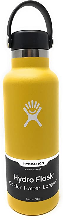 Hydro Flask Standard Mouth Water Bottle, Flex Cap - Multiple Sizes & Colors