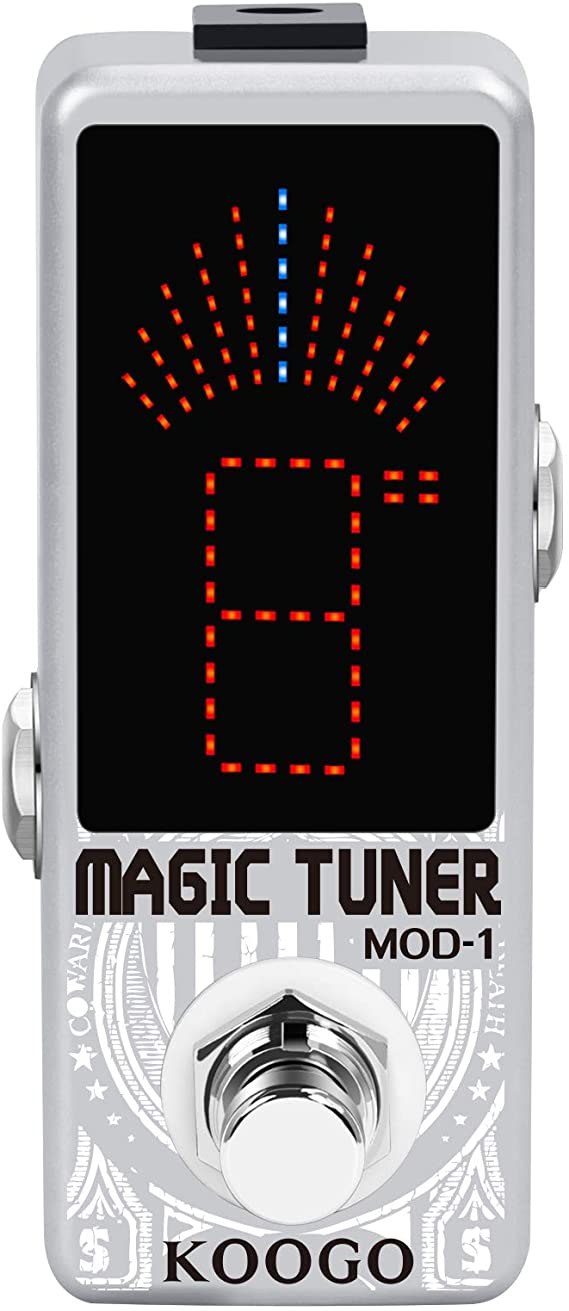 Koogo Guitar Tuner Pedal Magic Tuners High Precision Guitar Chromatic Tuner Pedal ± 1 Cent True Bypass