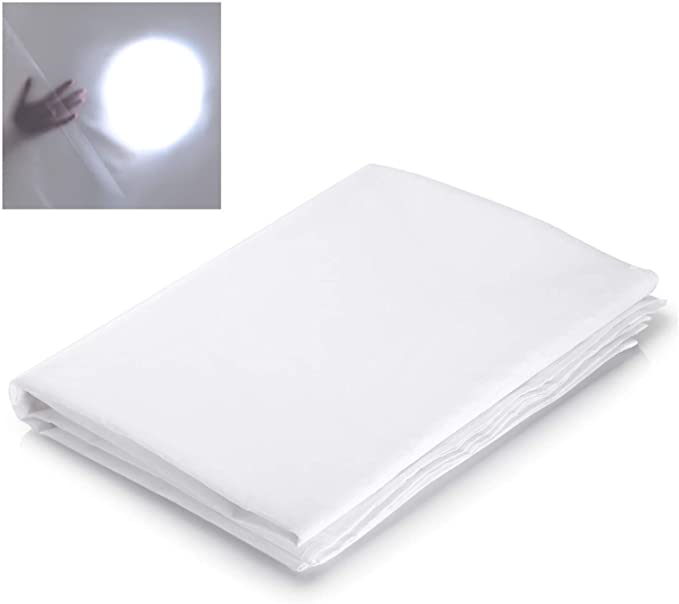 Selens 4 x 1.7 m Diffuser Fabric Nylon Silk White Diffusion Seamless Light Modifier for Photography Lighting, Softbox and Light Tents