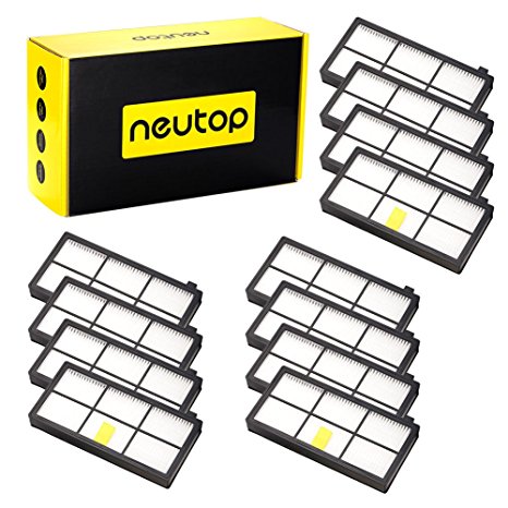 Neutop Filter Parts for iRobot Roomba 880 980 870 860 960 800 900 805 Robotic Vacuum Cleaner, 12 pcs