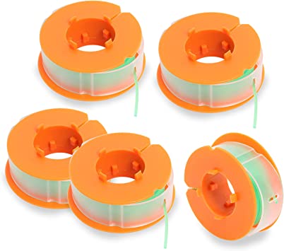 Poweka F016800175 Spool & Line Compatible with Bosch Strimmer Trimmer ART 23 26 30 Combitrim Easytrim Replacement Pack of 5