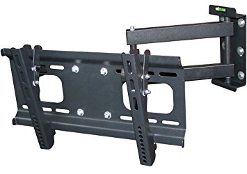 Monoprice Full-Motion Wall Mount Bracket for 32"- 46" and some 50"-55" TVs Flat Screen TV (LCD, Plasma, LED) - VESA Mount, UL Certified