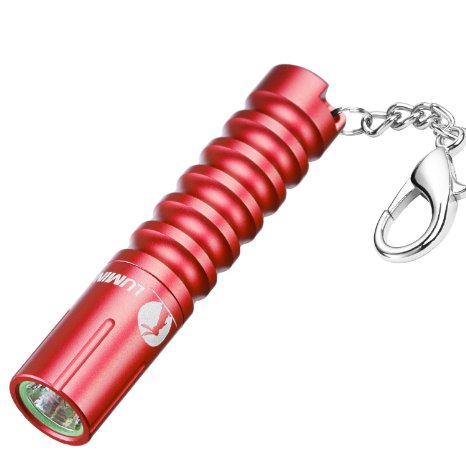 Brightest aaa Flashlight Keychain: Highest 110 Lumen LUMINTOP Worm Best Small Torch Light, Cree XP-G2 R5 LED, Waterproof IPX-8, Just 2.64" and 0.42oz, 7 Color Optional, Best Gifts Ideas Items (Red)