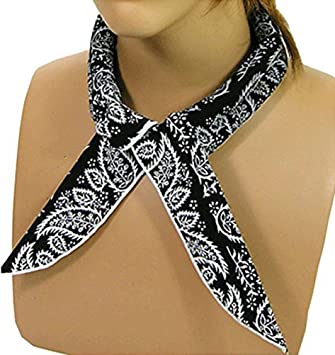 Summer Cooling Bandana Ice Scarf Collar Neck Wrap,Black 5 Pcs Set
