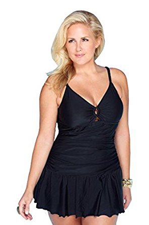 Plus Size Illusion Swimdress From Always for Me