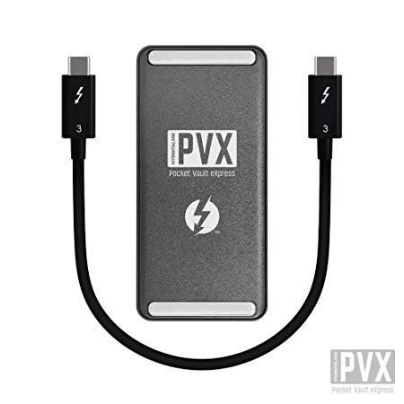 MyDigitalSSD Pocket Vault eXpress (PVX) Portable PCIe Gen 3 40Gbps Thunderbolt 3 USB-C External SSD (512GB)