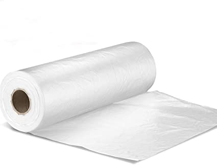 MFLABEL 14" x 20" Plastic Produce Clear Bag on Roll Storage Clear Bag,(1 Roll - 350 Bags)
