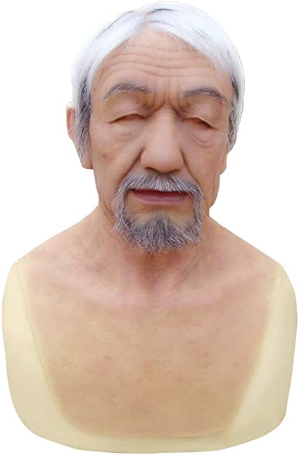 Minaky Silicone Realistic Man Head Mask Handmade Face for Crossdresser Transgender Cosplay Drag Queen Costumes 1G