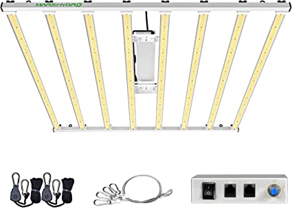 MARS HYDRO 800Watt FC-E8000 LED Grow Light 5x5ft with 3928pcs Diodes Full Spectrum Grow Light Bar Commercial Plant Growing Lamp for Vertical Farming, Achieve 2.8umol/J Detachable Precise Lighting