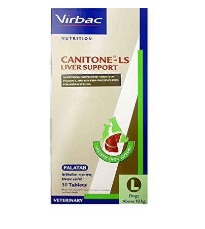 Virbac Canitone-LS Liver Support Large (30 Tablets), 30 Count