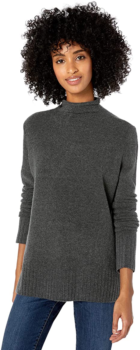 Amazon Brand - Goodthreads Women's Mid-Gauge Stretch Funnel Neck Sweater