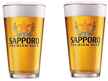 Sapporo Pint Glasses - Set of 2