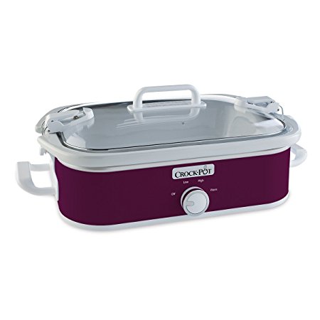 Crock-Pot 3.5-Quart Casserole Crock Manual Slow Cooker, Perfect Plum, SCCPCCM350-CR