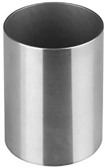 Winco DDSG-103S 2'' Round Stainless Steel Sugar Packet Holder Cafe Tabletop Metal Straws Holder