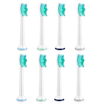 UNI-FAM Sonicare Replacement Heads - Toothbrush Heads For Philips Brush Handles, 8 Pack