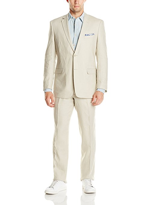 U.S. Polo Assn. Men's Linen Two Button Nested Suit