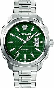 VERSACE Dylos Automatic Mens Watch Sapphire Crystal Swiss Made Green dial