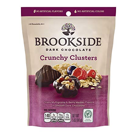 BROOKSIDE Dark Chocolate Crunchy Clusters, Berry Medley, 5 Ounce