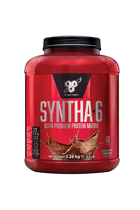 BSN Syntha 6 Whey Protein Powder Shake formulated for Muscle Development by BSN  - Chocolate Mudslide, 48 Servings, 2.27kg
